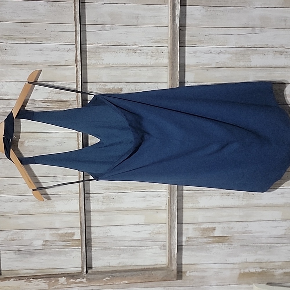 BCBG Generation Blue Halter Ruffled Mini Dress Small - Picture 7 of 8